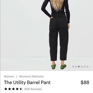 The Utility Barrel Pant
$88 size 2 never worn